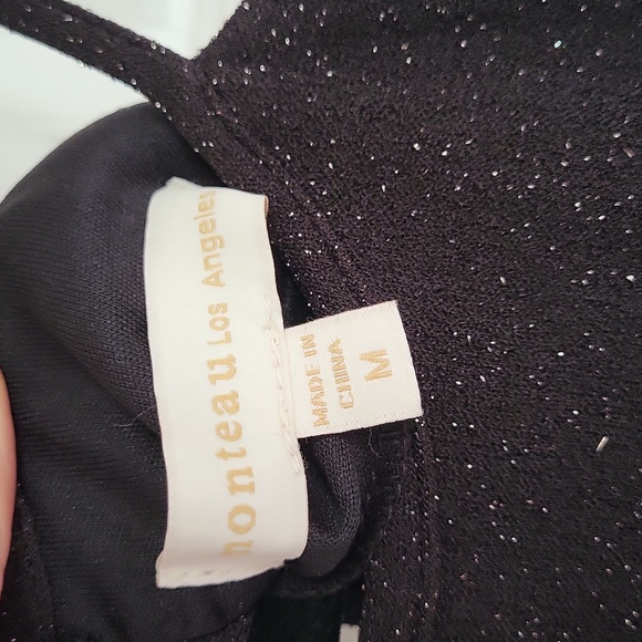 Black Sparkly Long Jumpsuit - Picture 4 of 4